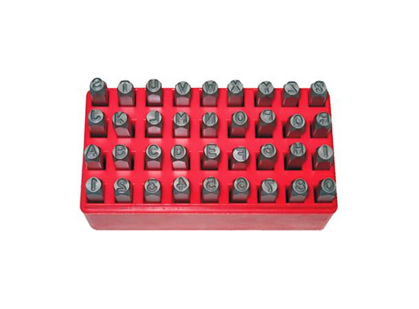 STEMPEL, TALL- OG BOKSTAV KC TOOLS 11mm Firkant, A-Z Og 1-9 ,36Stk KC Tools 