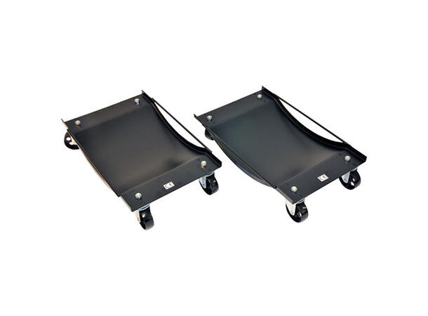 HJULTRALLE 450KG KAPASITET 2 STK Sort - FTC 