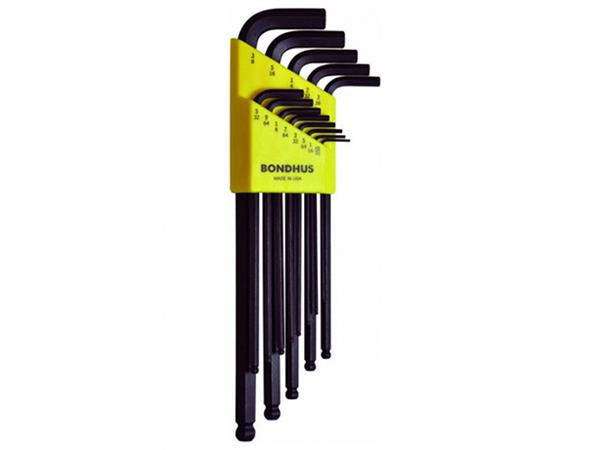 SEKSKANTNØKKEL SETT 0.050 - 3/8" M/KULE BLX13 - Bondhus 