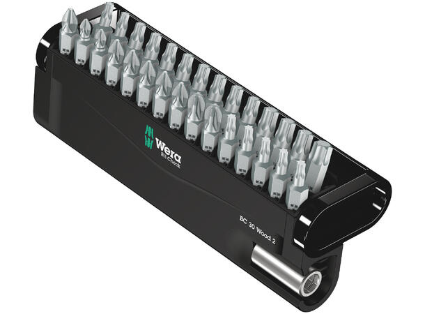 BITSETT WOOD 2 BIT-CHECK 30 29-BITS Wera 