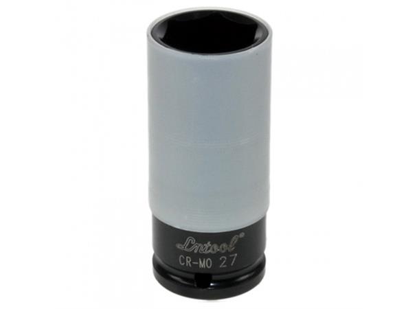 KRAFTPIPE HJUL 1/2" 27MM Sort lang m/nylonhylse tynnvegg KC Tools 