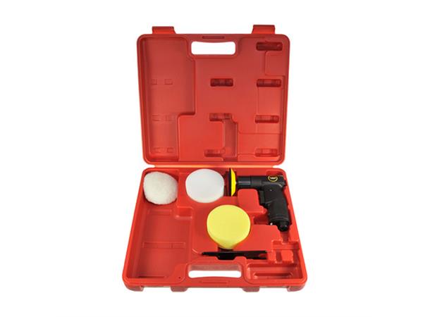 POLERMASKIN MINI VINKEL 3" KOFFERT M/Polerings Og Påføringsskiver KC Tools 