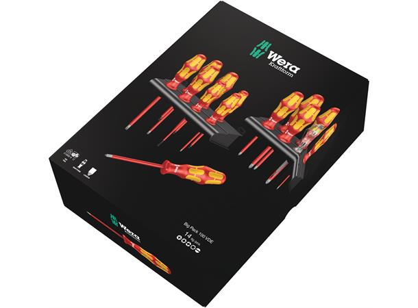 SKRUTREKKERSETT KRAFTFORM BIG PACK 100 Vde Wera 