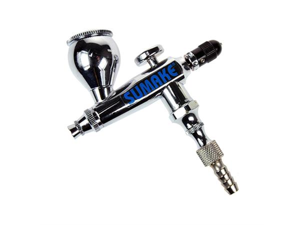 SPRØYTEPISTOL SINGL.ACTION 0,35MM Mini Airbrush M/Fallkopp Sumake 