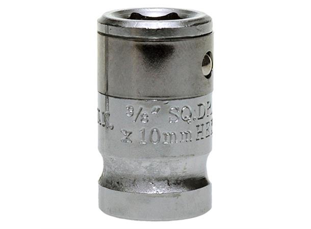 OVERGANG 3/8" FOR 10MM BITS Forkrommet, Polert - Fosen Tools 
