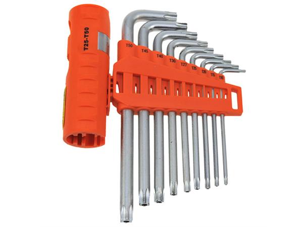 SKRUTREKKERSETT TURBALL TORX 9-Delers T10-T50 M/Holder KC Tools 