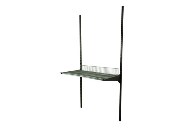 TRÅDHYLLEPLAN B900 D500 H100 Systemvegg RAL9006 - Fosen Tools 