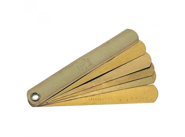BLADFØLER 6 BLAD MESSING Tommer og millimeter KC Tools 