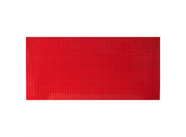 VERKTØYTAVLE RØD 1000X2000X20MM Perforert og pulverlakkert stål KC Tools 