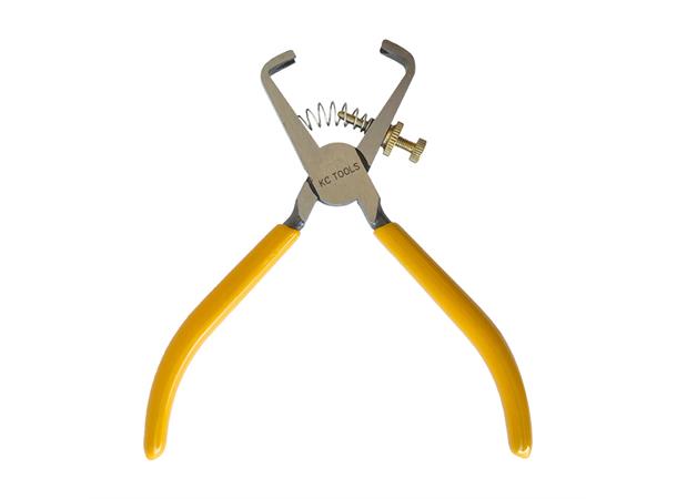 AVISOLERINGSTANG 160MM KC TOOLS Gul Pvc - M/Fjær - Max4,5mm2 KC Tools 