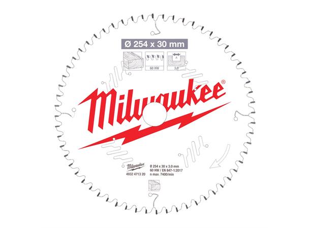 SIRKELSAGBL MS W254X30X3,0X60 Milwaukee Tilbehør 