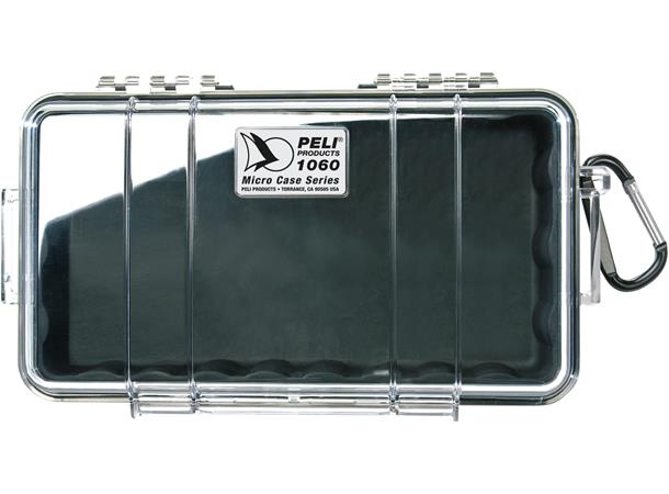 KASSE PELI 1060, SORT/KLAR Innv. mål: 209x108x57 - Peli 