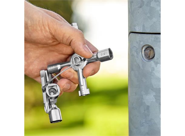 VAKTMESTERNØKKEL 00 11 01 KNIPEX Twinkey Bryterskapsnøkkel Knipex 