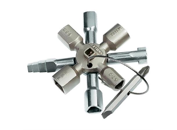 VAKTMESTERNØKKEL 00 11 01 KNIPEX Twinkey Bryterskapsnøkkel Knipex 