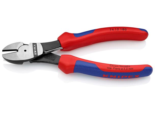 SIDEAVBITER KRAFT M/ RETURFJÆR 74 12 180 Med Fjær 180Mm  Knipex 