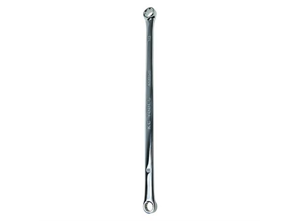 RINGNØKKEL EKSTRA LANG 12X14MM 330mm lang forkrommet og polert KC Tools 