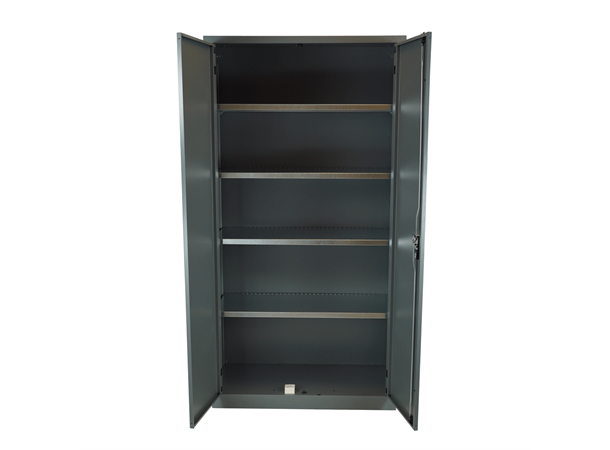 VERKSTEDSKAP M.GRÅ 1000X500X1950MM 4 Hyller. Ncs S 6502-B  Lista AG 