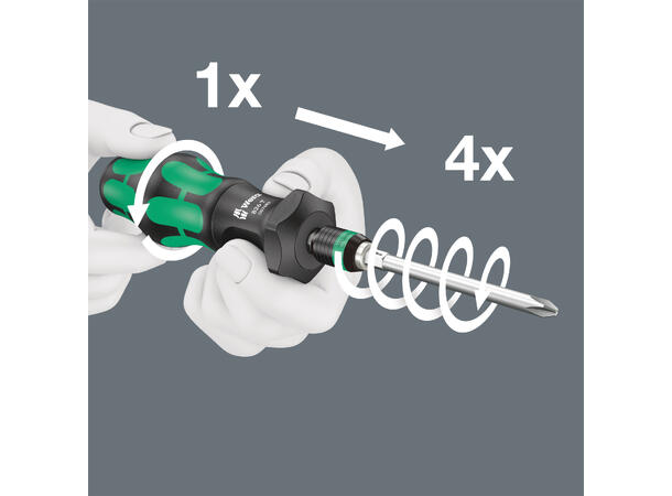 BITSSKRUTREKKER TURBO 826 T 1/4" WERA wera 
