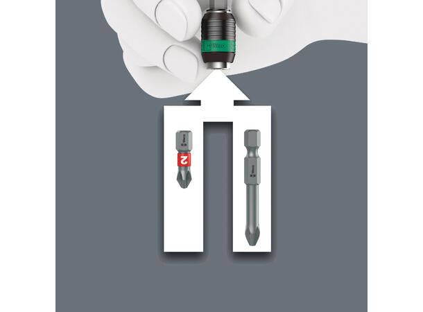 BITSSKRUTREKKER TURBO 826 T 1/4" WERA wera 