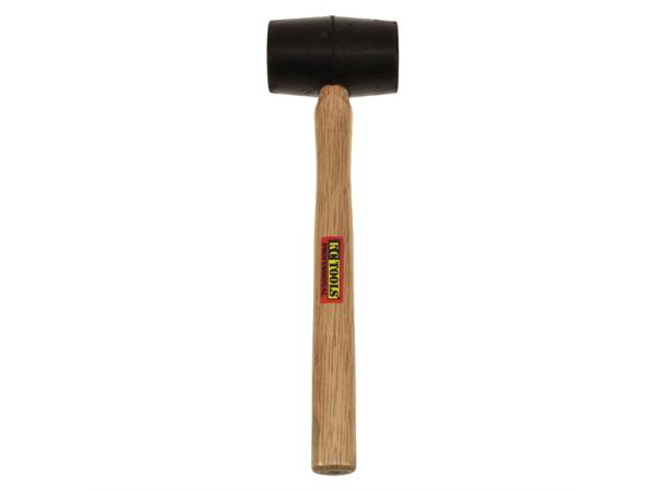 GUMMIKLUBBE 225GR HICKORY 280mm Lengde Massivt Slaghode KC Tools 