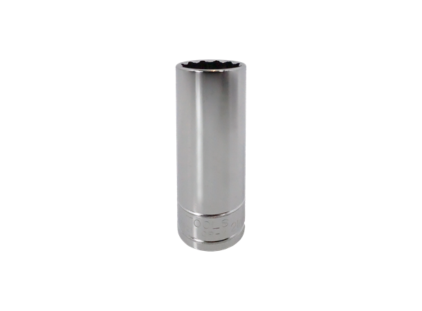 PIPE LANG 1/2" TOLVKANT 11MM Forniklet, Forkrommet Og Polert KC Tools 