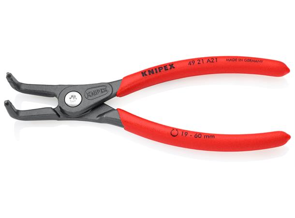SEEGERINGSTANG UTVENDIG BØYD A21 Ø 19-60mm Presisjon Knipex 