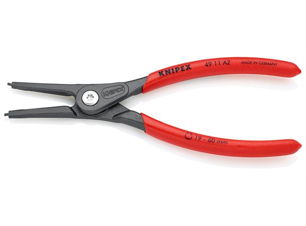 SEEGERINGSTANG UTVENDIG RETT A2 Ø 19-60mm Presisjon Knipex 