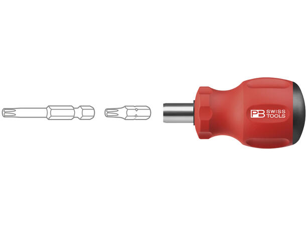 BITSSKRUTREKKER STUBBY 8452 Med magnet - PB Swiss Tools 