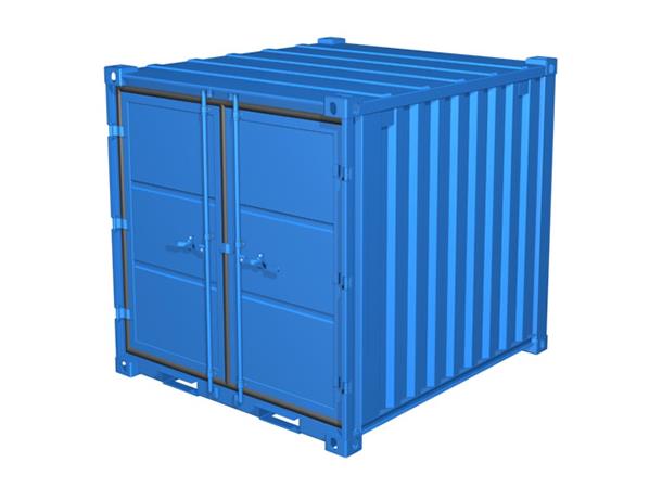 CONTAINER 8 FOT LC RAL 5010 BLÅ Container 