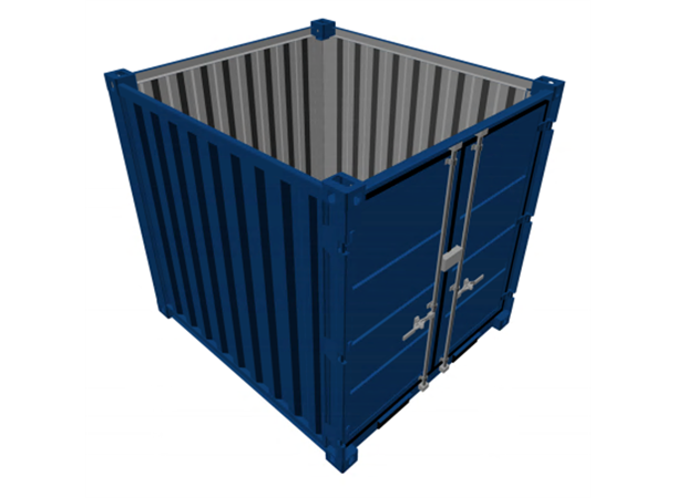 CONTAINER 8 FOT LC RAL 5010 BLÅ Container 