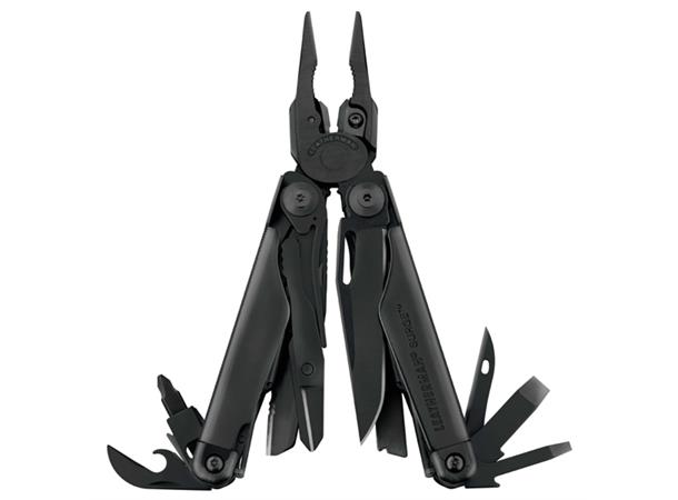 MULTIVERKTØY SURGE SORT Med mulighet for gravering - Leatherman 