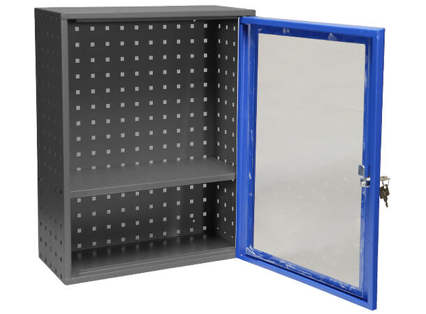 OPPBEVARINGSKAP M. PLEKSIGLASSDØR 580 x 470 x 210mm, Gigant 