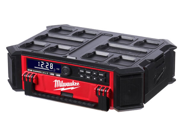 ARBEIDSRADIO DAB+ M18 PACKOUT™ Radio + lader Milwaukee 