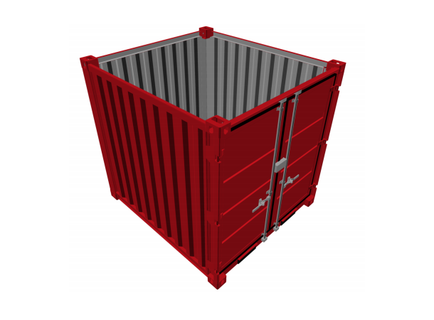 CONTAINER 10 FOT LC RAL 3020 Container rød 