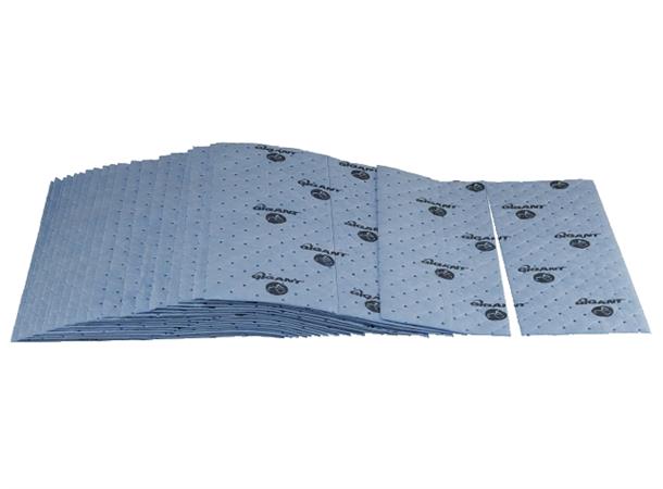 ABSORBERINGSDUK OILONLY ARK 20 STK 20 stk ark, 400 X 500mm, Blå, Gigant 