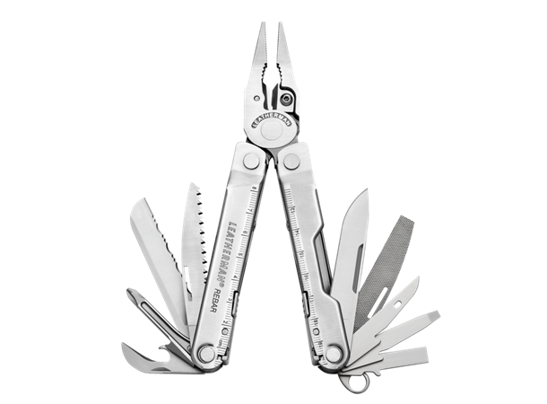MULTIVERKTØY REBAR RUSTFRI TASKE Med mulighet for gravering - Leatherman 