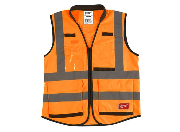 SYNL. VEST ORANSJE PREMIUM S/M Milwaukee Tilbehør 