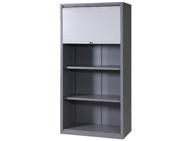 VERKSTEDSKAP MED SJALUSIDØR RAL 7037 2000x1020x540mm 