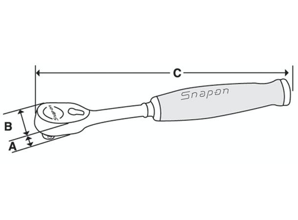 SKRALLE 1/2" DUAL 80® LANG GUMMIGREP SH80A - Snapon 
