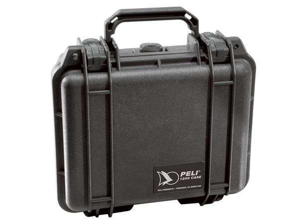KASSE PELI 1200 SORT UTEN INNHOLD Innv. mål: 235x181x105 mm - Peli 