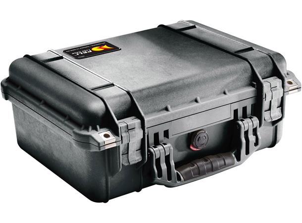 KASSE PELI 1450 SORT UTEN INNHOLD Innv. mål: 374x260x154 mm - Peli 