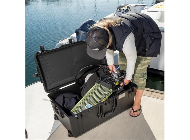 KASSE PELI AIR 1646, SORT, UTEN INNHOLD Innv. mål: 814x403x341 mm - Peli 