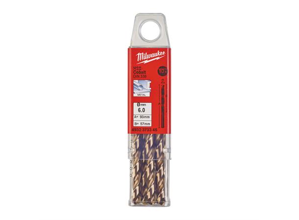METALLBOR HSSCO 6X93MM 10PK Milwaukee Tilbehør 