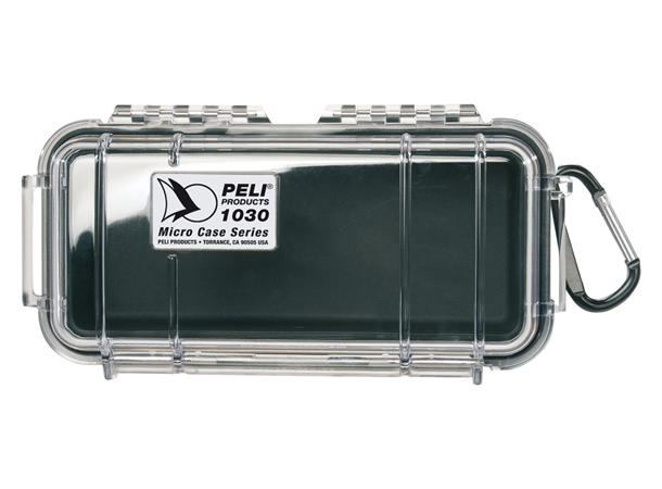 KASSE PELI 1030 MICRO SORT/KLAR Innv. mål: 165x70x52 mm Peli 