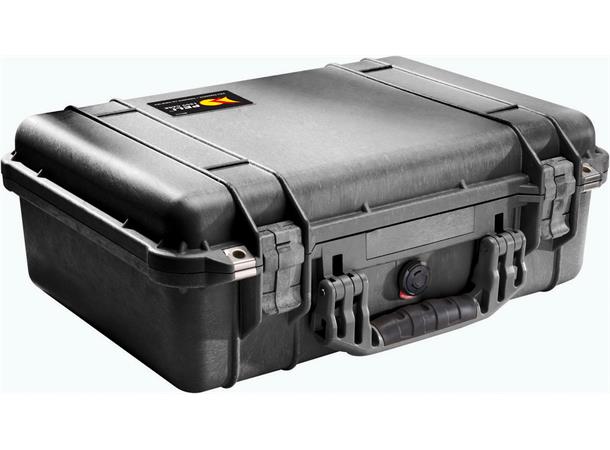 KASSE PELI 1500 U/INNHOLD, SORT Innv. mål: 428x286x155 mm - Peli 