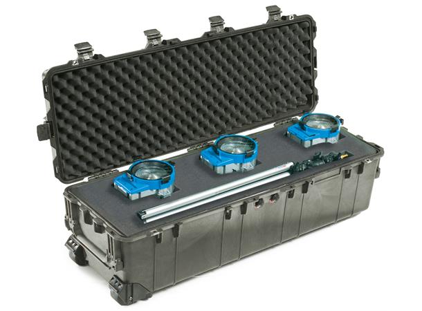 KASSE PELI 1740 M/SKUM, SORT Innv. mål: 1041x328x308 mm - Peli 