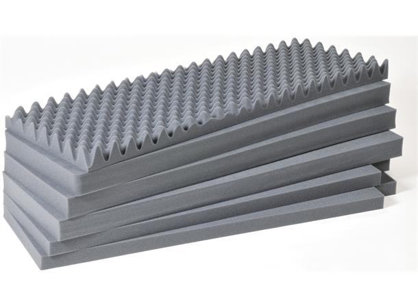KASSE PELI 1740 M/SKUM, SORT Innv. mål: 1041x328x308 mm - Peli 