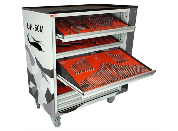 ROLLER CABINET AVIATION UH-60M Inclined drawers, side cabinet, FTC 