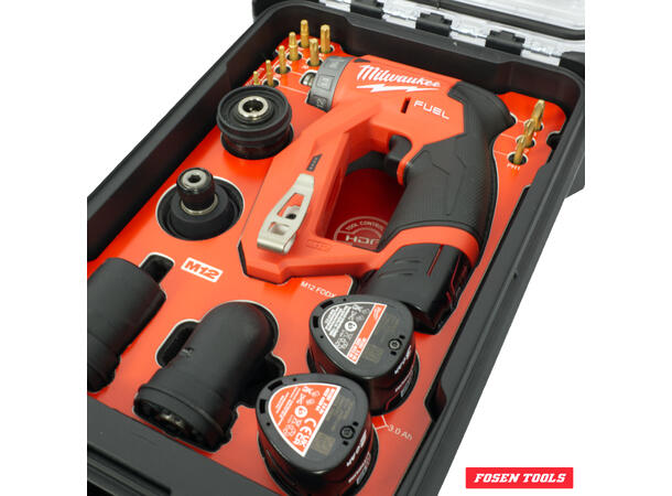 BOR-/SKRUMASKIN M12 FDDXKIT I PACKOUT™ Inkl. HDFI, 10stk 50mm bits, FDDXKIT 