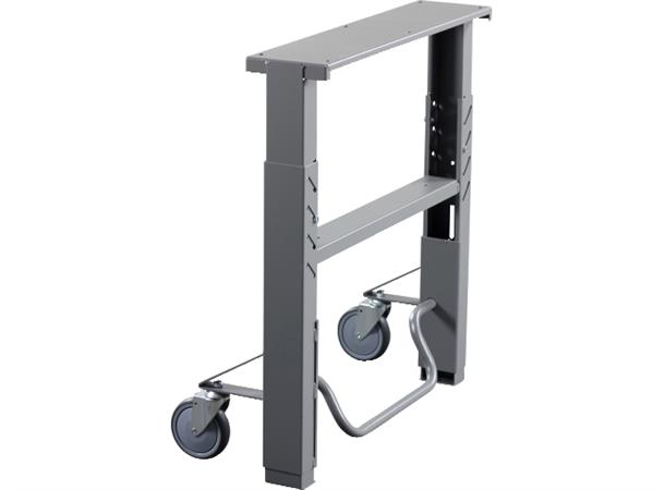BENBUKK, HJUL HØYDE 660-930 MM For Bordplate Dybde 800mm Gigant, pr par 